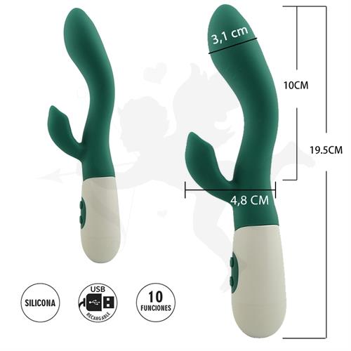 Piscis : Vibrador y estimulador de clitoris con 10 modos de vibracion